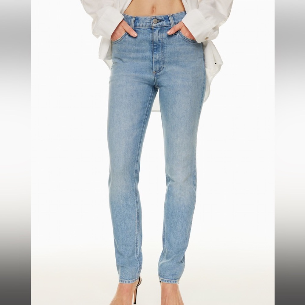 Denim Forum the 80s Bardot hi-rise skinny jeans